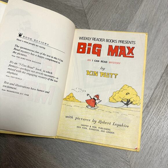 Big Max World's Greatest Detective I Can Read Mystery Platt Lopshire 1965 Book - Picture 4 of 9